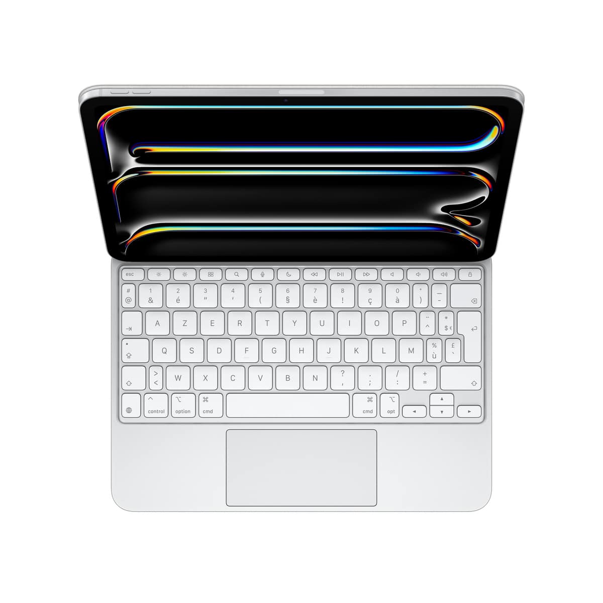 APPLE MAGIC KEYBOARD - CLAVIER ET ÉTUI - AVEC TRACKPAD - RÉTROÉCLAIRÉ - APPLE SMART CONNECTOR - AZERTY - FRANÇAIS - BLANC - POUR 11-INCH IPAD PRO (M4)