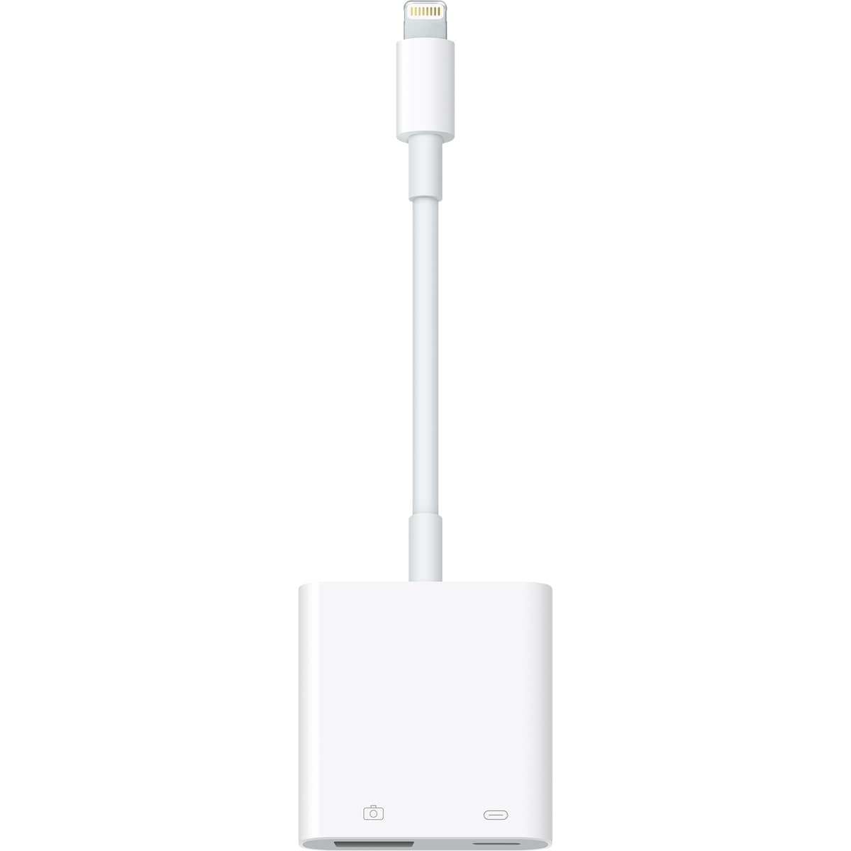 APPLE - ADAPTATEUR LIGHTNING - LIGHTNING MÂLE POUR USB, LIGHTNING FEMELLE