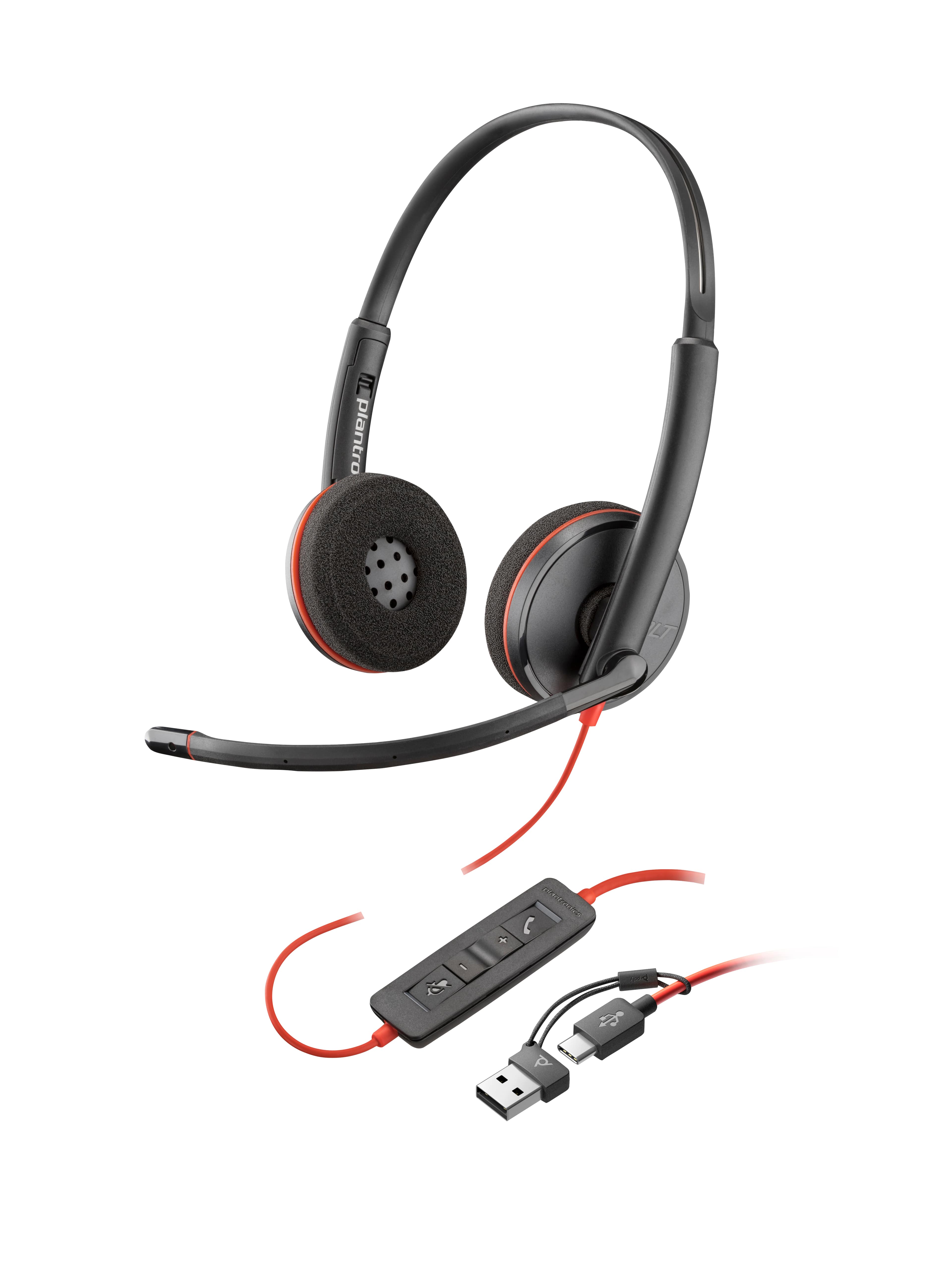 HP POLY BW 3220 STEREO USB-C HS +USB-C/A