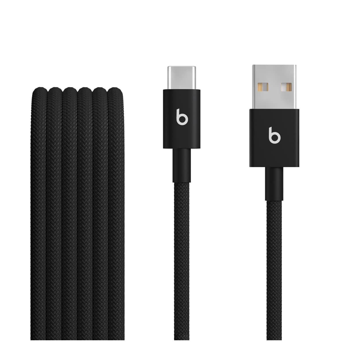 BEATS - CÂBLE USB - USB (M) POUR USB-C (M) - USB 2.0 - 1.5 M - BRAIDED, USB FAST CHARGE (15W), DESIGN RENFORCÉ - NOIR