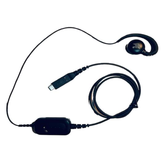 USB-C HEADSET W/ PTT BUTTON AND VOLUME CONTROL WORKF/CE CONNECT