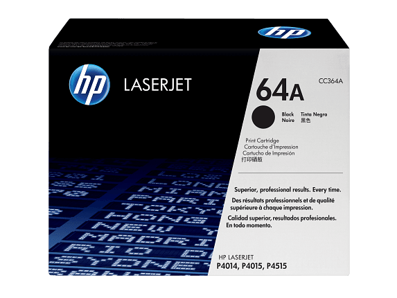 HP 64A - NOIR - ORIGINAL - LASERJET - CARTOUCHE DE TONER (CC364A) - POUR LASERJET P4014, P4015, P4515